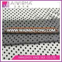 Plain dyed black small dots design silk velvet fabric price silk rayon velvet burnout fabric